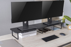 foto de SOPORTE DE MONITOR GEMBIRD PARA DOS MONITORES FORMA RECTANGULAR