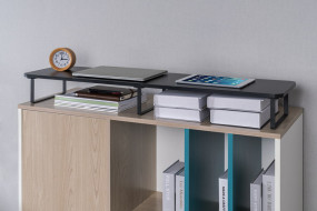 foto de SOPORTE DE MONITOR GEMBIRD PARA DOS MONITORES FORMA RECTANGULAR