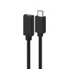 foto de CABLE ALARGADOR USB 2.0 EWENT USB-C MACHO USB-C HEMBRA 1,8m NEGRO