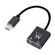 foto de CABLE ADAPTADOR AUDIO EWENT USB C A 2 JACK 3,5 mm AURICULAR Y MICRO