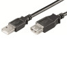 foto de CABLE ALARGADOR USB 2.0 EWENT USB-A MACHO USB-A HEMBRA 3m NEGRO