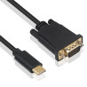 foto de CABLE CONVERTIDOR EWENT USB-C A VGA MACHO 1080p/60Hz 1,8M