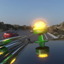 foto de KIT CHALECO + FUNDA + LUZ DE EMERGENCIA BALIZA LED ONE