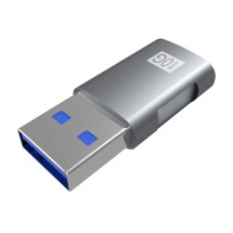 foto de MINI ADAPTADOR AISENS USB 3.2 GEN2 10G 3A USB-C/H-A/M GRIS