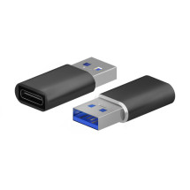 foto de MINI ADAPTADOR AISENS USB 3.2 GEN2 USB 2.0 3A USB-C/H-A/M NEGRO