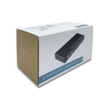 foto de CONMUTADOR KVM AISENS HDMI 4K60HZ USB 1U-2PC CON ALIMENTACION NEGRO