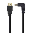 foto de CABLE HDMI AISENS V2.0 ACODADO PREMIUM 4K60HZ A/M-A/M 1.0M