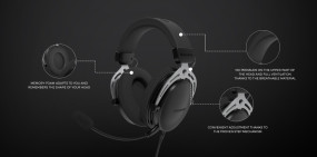 foto de AURICULARES GAMING GENESIS TORON 531 NEGROS