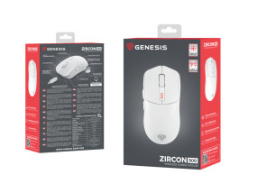 foto de RATON GENESIS GAMING ZIRCON 500 WHITE BLUETOOTH PILAS