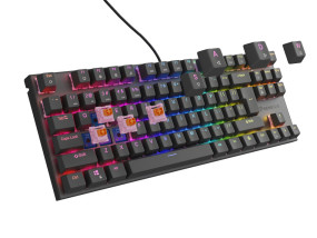 foto de TECLADO GAMING GENESIS THOR 303 USB RETROILUMINADO MECANICO NEGRO