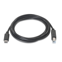 foto de CABLE AISENS USB 2.0 IMPRESORA 3A, TIPO USB-C/M-B/M, NEGRO, 2.0M