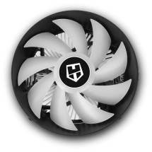 foto de VENTILADOR CPU NOX HUMMER H-123PRO PWM RGB
