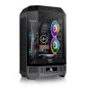 foto de CAJA THERMALTAKE THE TOWER T300 BLACK ATX 2XUSB 3.0 SIN FUENTE NEGRO