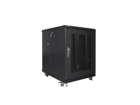 foto de ARMARIO RACK LANBERG 19” 15U 600X800 FLAT PACK NEGRO PUERTA MALLA