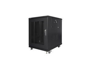 foto de ARMARIO RACK LANBERG 19” 15U 600X800 FLAT PACK NEGRO PUERTA MALLA