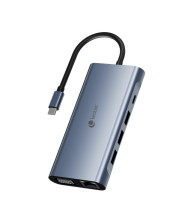foto de LEOTEC DOCKING STATION 11-1 1USB-C PD100 3USB3.0 1USB-C 1 HDMI 1VGA 1TJSD MCSD