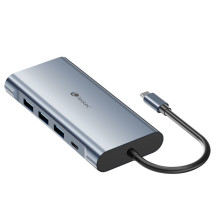foto de LEOTEC DOCKING STATION 11-1 1USB-C PD100 3USB3.0 1USB-C 1 HDMI 1VGA 1TJSD MCSD