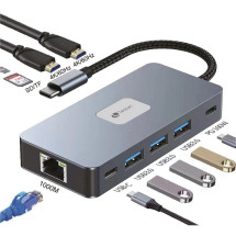 foto de LEOTEC DOCKING STATION 10-1 1USB-C PD100 3USB3.0 1USB-C 2HDMI GGL LEC TJSD MCSD