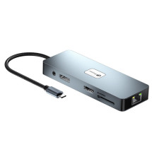 foto de LEOTEC DOCKING STATION 11-1 PLUS 1USB-C PD100 3USB3.2 HDMI VGA GGL LECTJSD MCSD