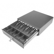 foto de CAJON PORTAMONEDAS MUSTEK CP-330, 330 X 335 MM, COLOR NEGRO.