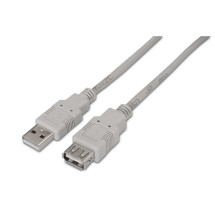 foto de CABLE USB 2.0 AISENS TIPO A/M-A/H BEIGE 3.0M