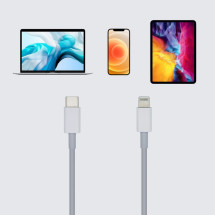 foto de CABLE AISENS USB 2.0 LIGHTNING/M-USB-C/M PD BLANCO 20CM