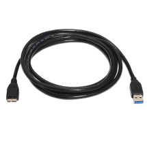 foto de CABLE AISENS USB 3.0 TIPO A/M-MICRO B/M NEGRO 1.0M