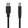 foto de CABLE AISENS USB 3.0 IMPRESORA TIPO A/M-B/M NEGRO 3.0M