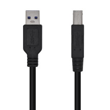 foto de CABLE AISENS USB 3.0 IMPRESORA TIPO A/M-B/M NEGRO 3.0M