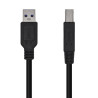 foto de CABLE AISENS USB 3.0 IMPRESORA TIPO A/M-B/M NEGRO 3.0M