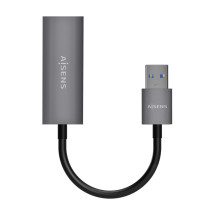 foto de CONVERSOR AISENS USB 3.0 A ETHERNET GIGABIT GRIS 15CM