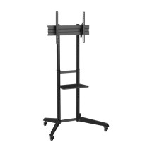 foto de SOPORTE SUELO AISENS RUEDAS BANDEJA DVD PANTALLA 50KG 37-70