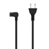 foto de CABLE ALIMENTACION AISENS ACODADO FORMA 8 CEE7/16/M-C7/H 1,8mts
