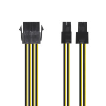 foto de CABLE ALIMENTACION AISENS 8PIN H-4+4PIN M 30CM
