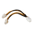 foto de CABLE ALIMENTACION AISENS 4PIN H-4+4PIN M 15CM
