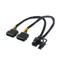 foto de CABLE AISENS TARJETA GRA?FICA 2XMOLEX 4PIN M-PCI-E(MOLEX 6+2PIN) M 20CM