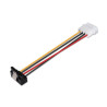 foto de CABLE AISENS SATA ALIM ACODADO ANCLAJES MOLEX 4PIN M-SATA/H 16CM