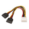 foto de CABLE AISENS SATA ALIMENTACION MOLEX 4PIN M-2XSATA/H 20CM
