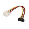 foto de CABLE AISENS SATA ALIMENTACION ACODADO MOLEX 4PIN M-SATA/H 16CM