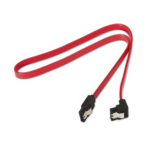 foto de CABLE AISENS SATA III DATOS 6G DATOS ACODADO ANCLAJES ROJO 0.5M