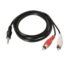 foto de CABLE AISENS AUDIO ESTEREO JACK 3.5 M-2XRCA M NEGRO 3.0M