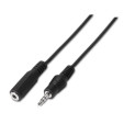 CABLE AISENS AUDIO ESTEREO JACK 3.5 M-JACK 3.5 H NEGRO 3.0M