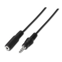 foto de CABLE AISENS AUDIO ESTEREO JACK 3.5 M-JACK 3.5 H NEGRO 3.0M