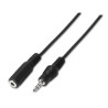 foto de CABLE AUDIO AISENS ESTEREO JACK 3.5 M-JACK 3.5 H NEGRO 1.5M