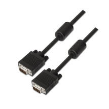 foto de CABLE AISENS SVGA CON FERRITA HDB15/M-HDB15/M NEGRO 25M