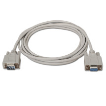 foto de CABLE AISENS SERIE RS232 DB9/M-DB9/H BEIGE 1.8M