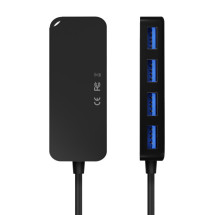 foto de HUB AISENS USB 3.0 TIPO A/M-4XTIPO A/H NEGRO 15CM