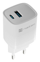 foto de CARGADOR NATEC RIBERA GAN 30W PD3.0 QC3.0 1XUSB-A + 1XUSB-C BLANCO