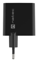 foto de CARGADOR NATEC RIBERA GAN 45W PD3.0 QC3.0 1XUSB-A + 1XUSB-C NEGRO