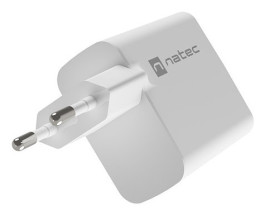 foto de CARGADOR NATEC RIBERA GAN 45W PD3.0 QC3.0 1XUSB-A + 1XUSB-C BLANCO